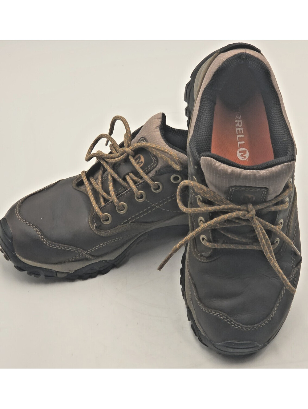 Merrell Kangaroo Men's 8.5 Brown Leather Vibram Hiking Trail Shoes